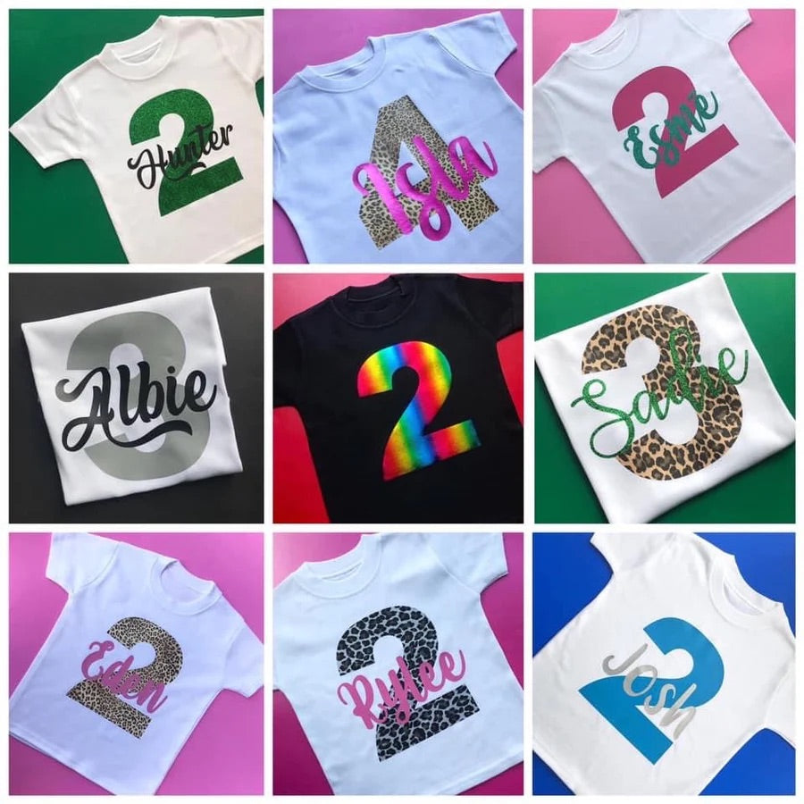 Birthday Number T Shirt