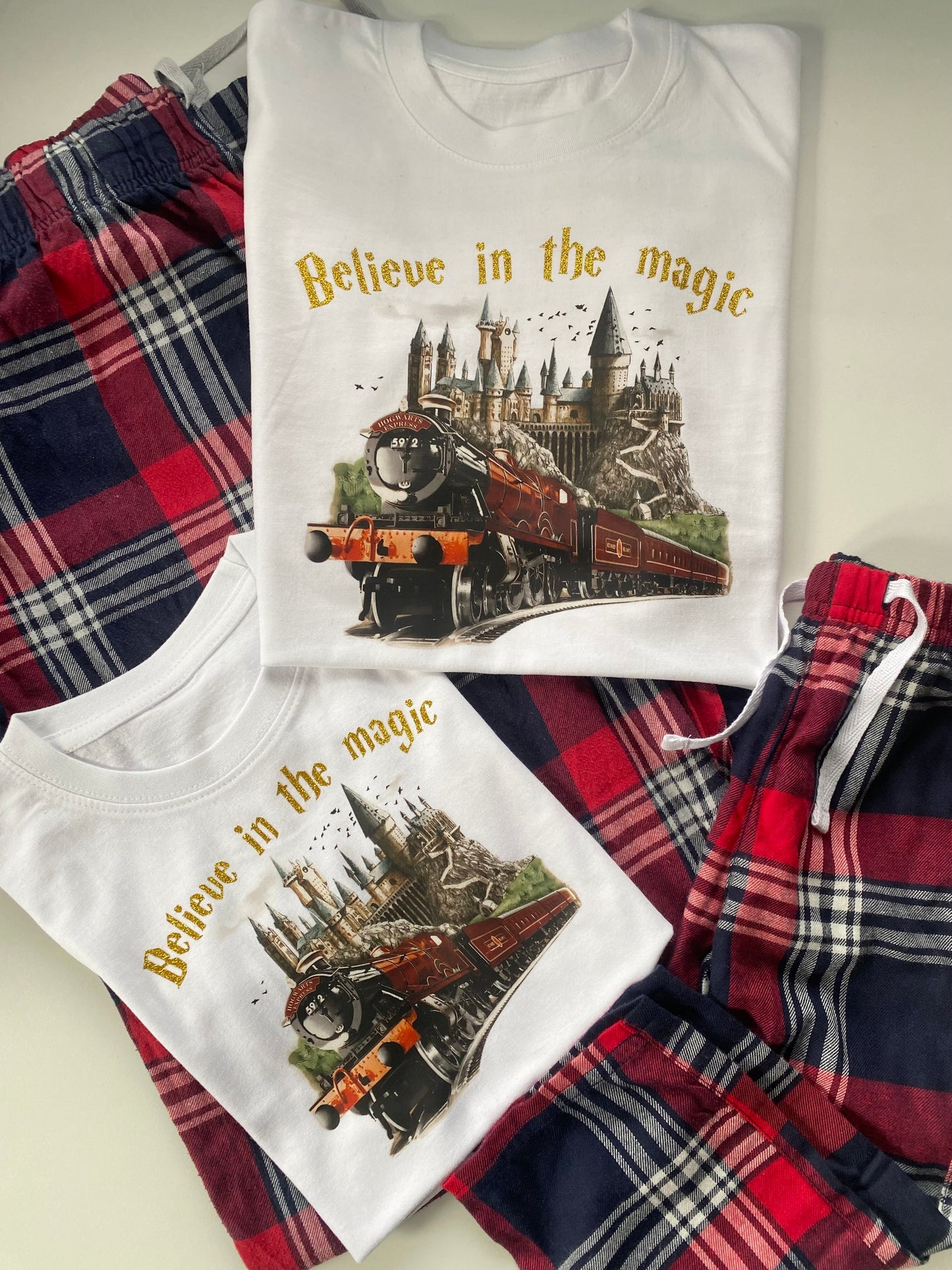 Hogwarts Train Family Tartan Pyjamas