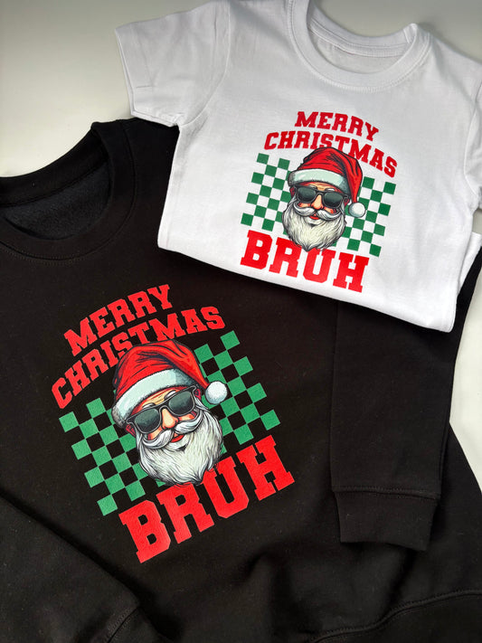 Santa Bruh Christmas T Shirts