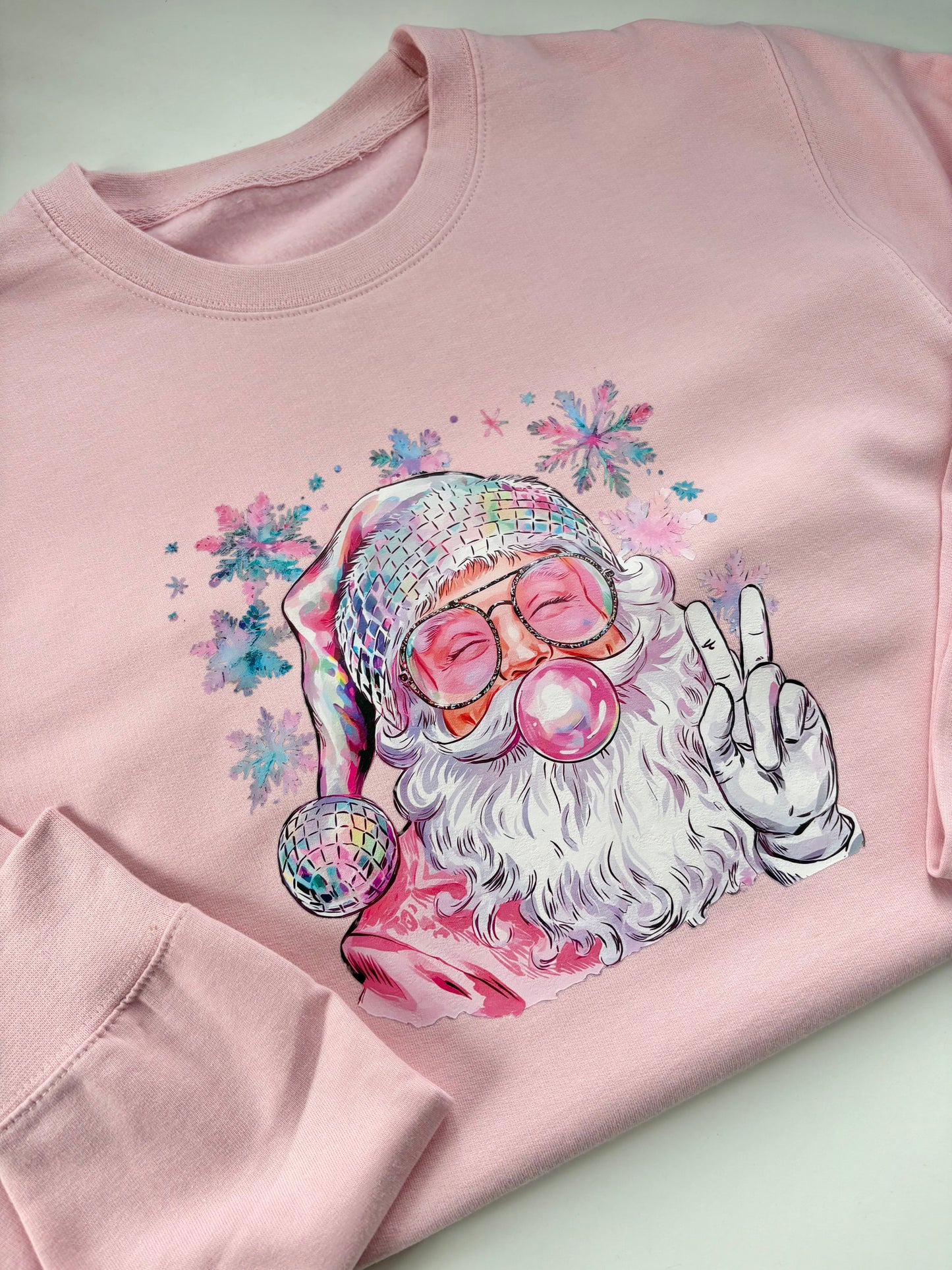 Bubblegum Santa Christmas Sweatshirt