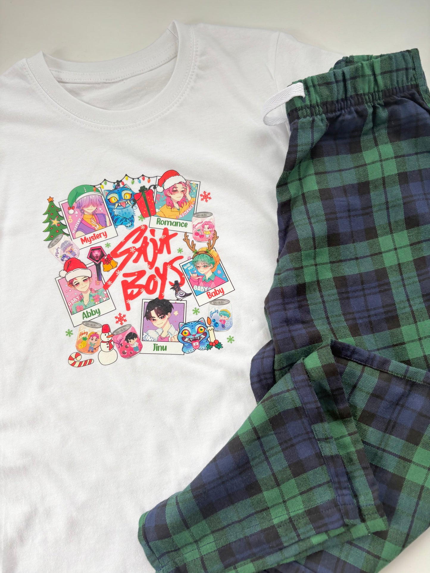 K-Pop Demon Family Tartan Pyjamas