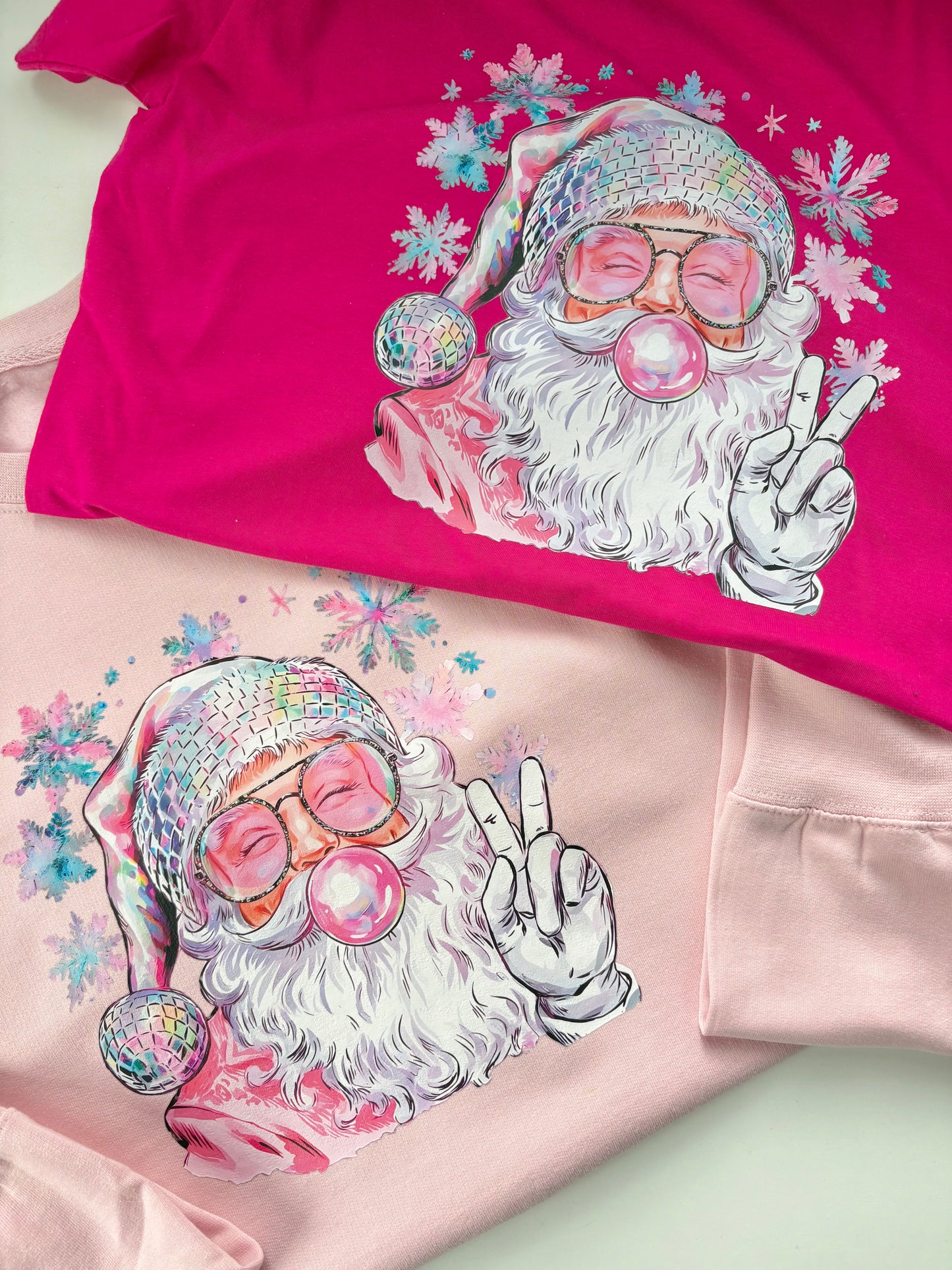 Bubblegum Santa Christmas T Shirts