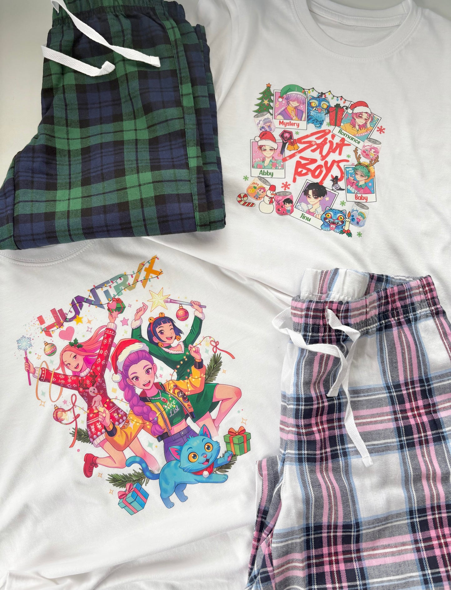 K-Pop Demon Family Tartan Pyjamas